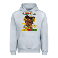 Heather Grey little miss juneteenth Urban Hoodie - HRA Design Shop
