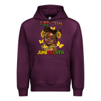 Mauve Wine little miss juneteenth Urban Hoodie - HRA Design Shop