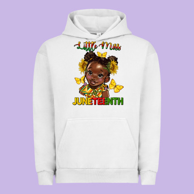 Little Miss Juneteenth Urban Hoodie Designed By Hra Design Shop
