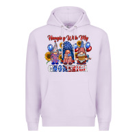 Lilac hangin with my gnomerica Premium Hoodie - RacoonDesign