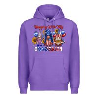 Purple hangin with my gnomerica Premium Hoodie - RacoonDesign