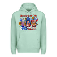 Seafoam hangin with my gnomerica Premium Hoodie - RacoonDesign
