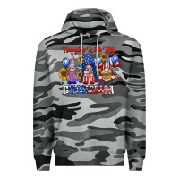 Slate Camo hangin with my gnomerica Premium Hoodie - RacoonDesign
