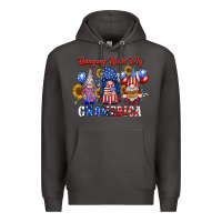Smoke hangin with my gnomerica Premium Hoodie - RacoonDesign