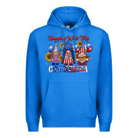 True Royal hangin with my gnomerica Premium Hoodie - RacoonDesign