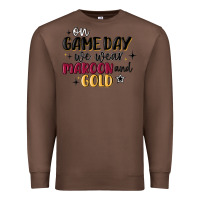 Chestnut on game day we wear maroon and gold Premium Sweatshirt - MaliasSmallBusiness