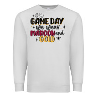 Dove Grey on game day we wear maroon and gold Premium Sweatshirt - MaliasSmallBusiness