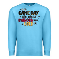 Ocean Blue on game day we wear maroon and gold Premium Sweatshirt - MaliasSmallBusiness