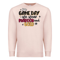 Pale Pink on game day we wear maroon and gold Premium Sweatshirt - MaliasSmallBusiness