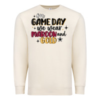 Sandshell on game day we wear maroon and gold Premium Sweatshirt - MaliasSmallBusiness