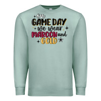 Seafoam on game day we wear maroon and gold Premium Sweatshirt - MaliasSmallBusiness
