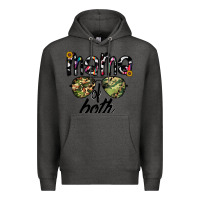 Charcoal Heather mama of both Premium Hoodie - CowhideDigitalArt