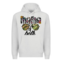 Dove Grey mama of both Premium Hoodie - CowhideDigitalArt