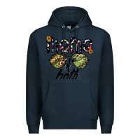 Navy mama of both Premium Hoodie - CowhideDigitalArt