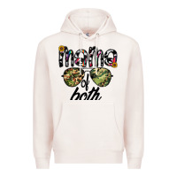 Pale Pink mama of both Premium Hoodie - CowhideDigitalArt