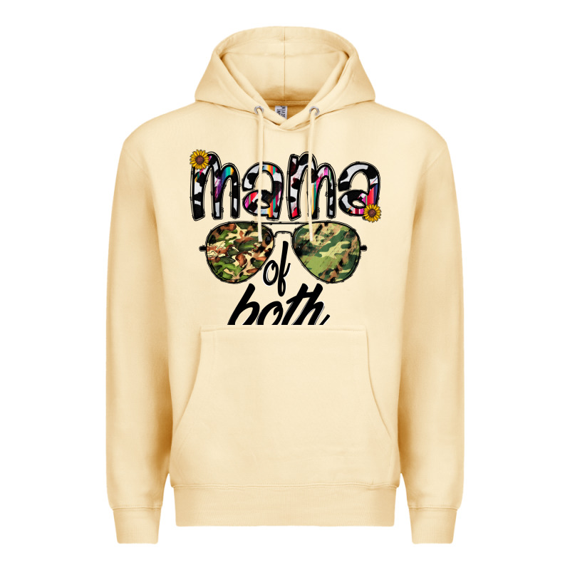 Mama Of Both Premium Hoodie by CowhideDigitalArt | Teevron