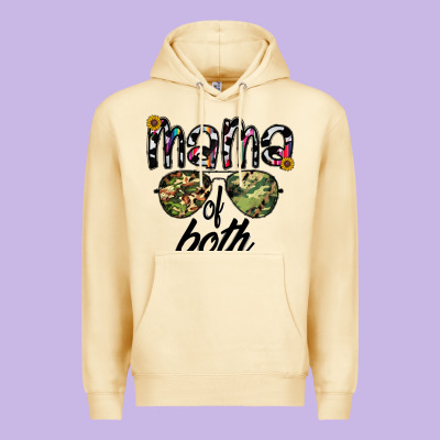Mama Of Both Premium Hoodie Designed By Cowhidedigitalart