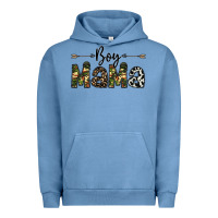 Pigment Pebble Blue boy mama Urban Hoodie - CowhideDigitalArt