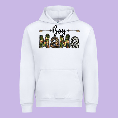 Boy Mama Urban Hoodie Designed By Cowhidedigitalart