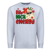 Heather Grey big nick energy Premium Sweatshirt - MaliasSmallBusiness