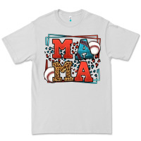 Dove Grey leopard baseball mama Mother's Day Premium Tee - LillyAllenDesigns