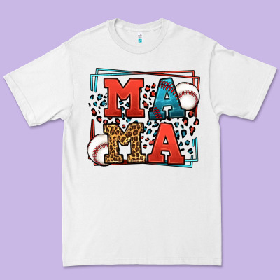 Leopard Baseball Mama Mother's Day Premium Tee Designed By Lillyallendesigns