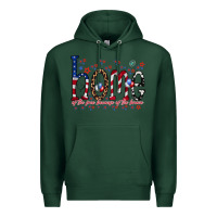 Sports Green home of the free Premium Hoodie - RacoonDesign