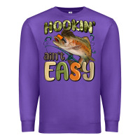 Purple hookin' ain't easy Premium Sweatshirt - MaliasSmallBusiness