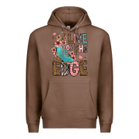 Chestnut live on the edge ice skating Premium Hoodie - FaDigitalArtStudio
