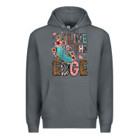 Rock live on the edge ice skating Premium Hoodie - FaDigitalArtStudio