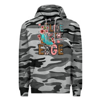 Slate Camo live on the edge ice skating Premium Hoodie - FaDigitalArtStudio