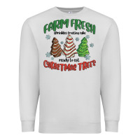 Dove Grey farm fresh christmas trees Premium Sweatshirt - MaliasSmallBusiness