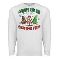 Oatmeal Heather farm fresh christmas trees Premium Sweatshirt - MaliasSmallBusiness