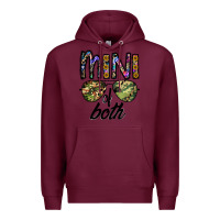 Burgundy mini of both Premium Hoodie - CowhideDigitalArt