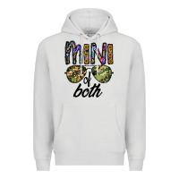 Dove Grey mini of both Premium Hoodie - CowhideDigitalArt