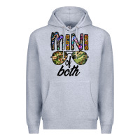 Heather Grey mini of both Premium Hoodie - CowhideDigitalArt