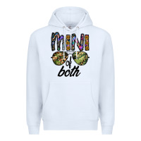 White mini of both Premium Hoodie - CowhideDigitalArt