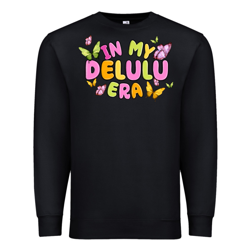 In My Delulu Era Premium Sweatshirt by MaliasSmallBusiness | Teevron