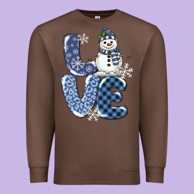 Premium Sweatshirt love snowman