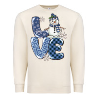 Sandshell love snowman Premium Sweatshirt - MaliasSmallBusiness
