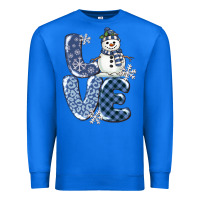 True Royal love snowman Premium Sweatshirt - MaliasSmallBusiness