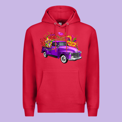 Mardi Gras Truck King's Cake Premium Hoodie Designed By Fadigitalartstudio