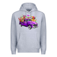 Heather Grey mardi gras truck king's cake Premium Hoodie - FaDigitalArtStudio