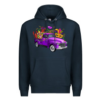 Navy mardi gras truck king's cake Premium Hoodie - FaDigitalArtStudio