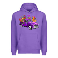 Purple mardi gras truck king's cake Premium Hoodie - FaDigitalArtStudio