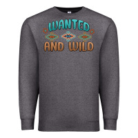Charcoal Heather wanted and wild Premium Sweatshirt - MaliasSmallBusiness
