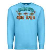 Ocean Blue wanted and wild Premium Sweatshirt - MaliasSmallBusiness