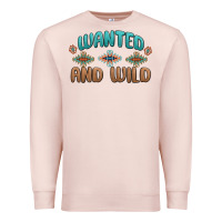 Pale Pink wanted and wild Premium Sweatshirt - MaliasSmallBusiness
