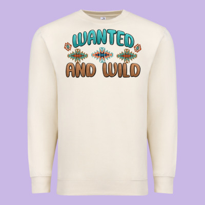 Premium Sweatshirt wanted and wild
