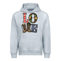 Heather Grey loce army Urban Hoodie - CowhideDigitalArt